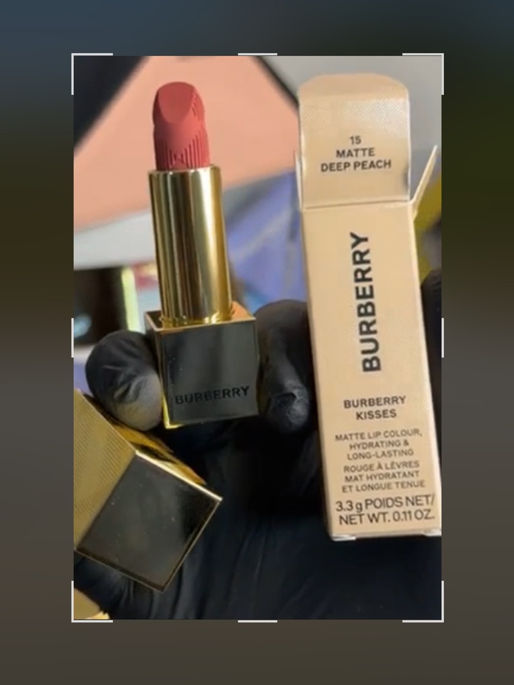 Burberry Matte Lipstick - Deep Peach Pink